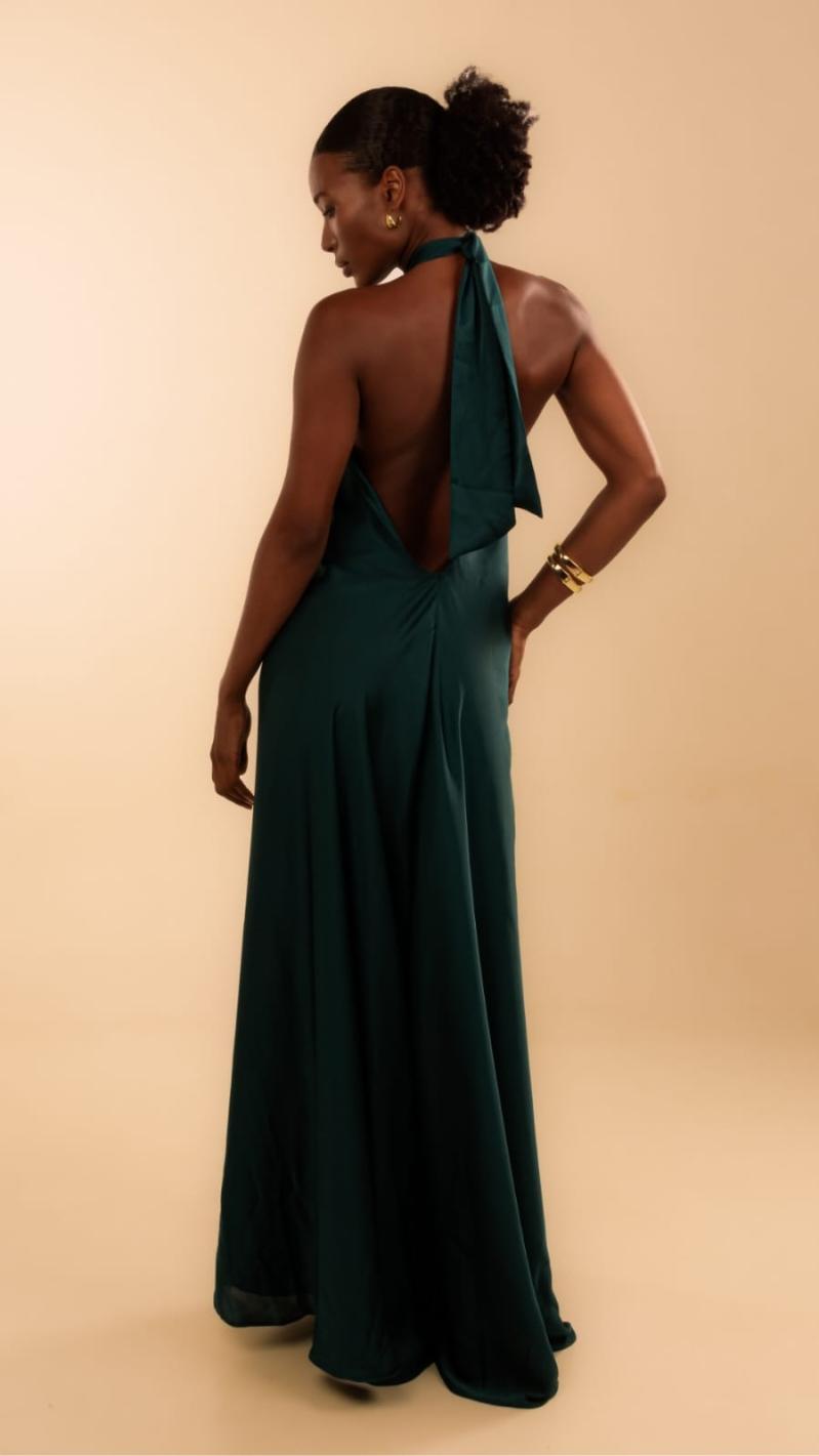 VESTIDO AFRODITE PETRÓLEO, segunda foto